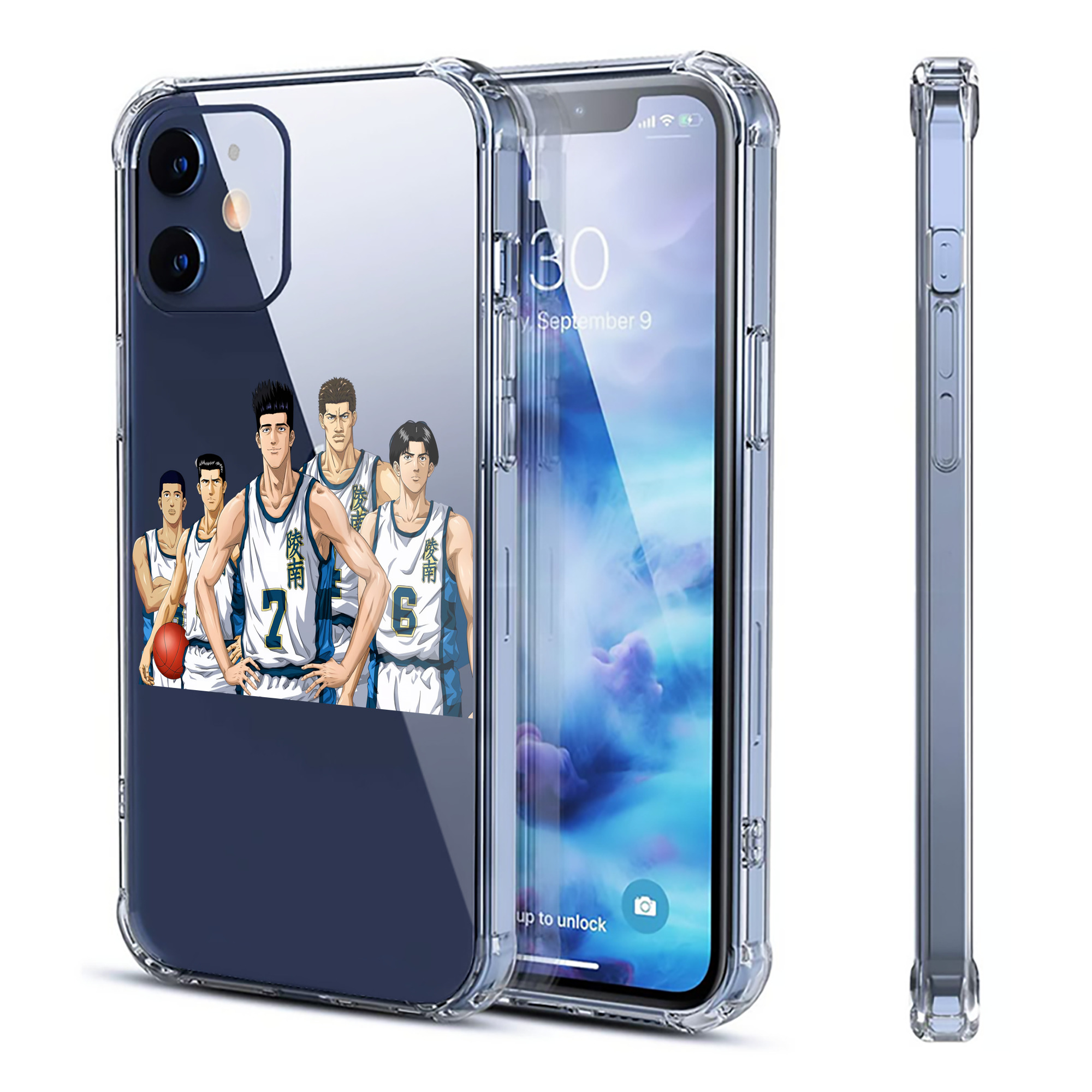 （画像用） SLAM DUNK／スラムダンク 【iPhone 12シリーズ対応】透明スマホケース（クリアソフトケース）
